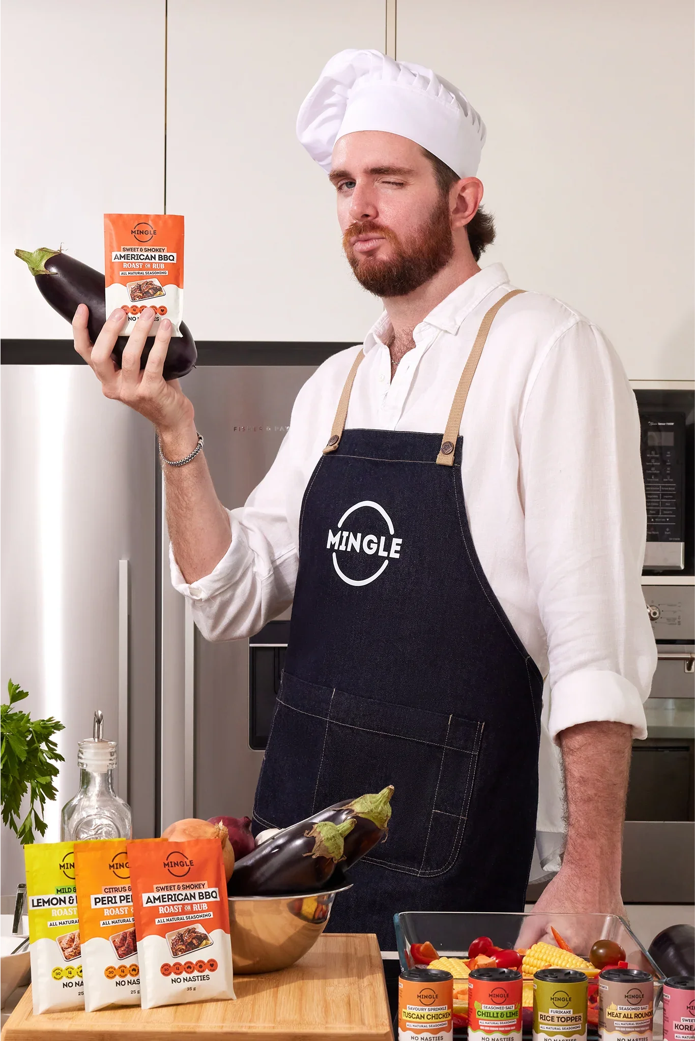 Mingle Seasoning campaign shoot